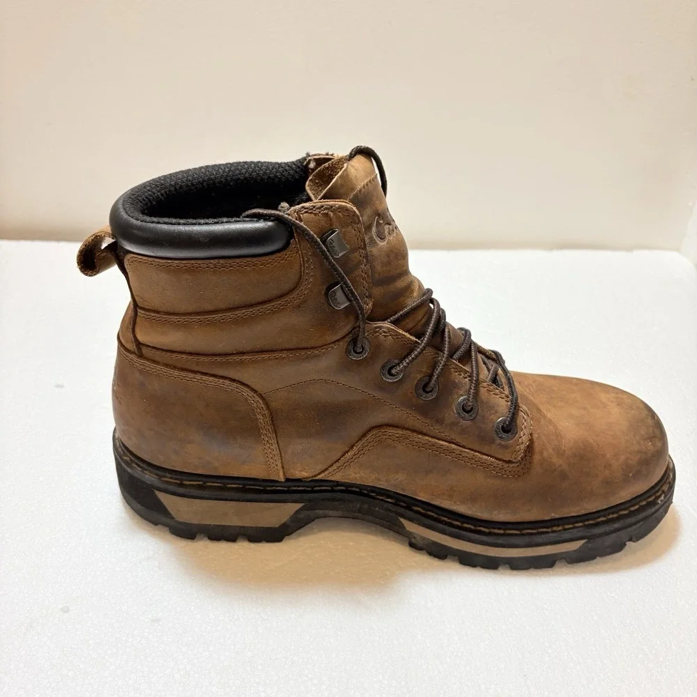 Cabelas Gore Tex Leather Hiking Work Boots Mens 12 EE Brown Waterproof Lace Up